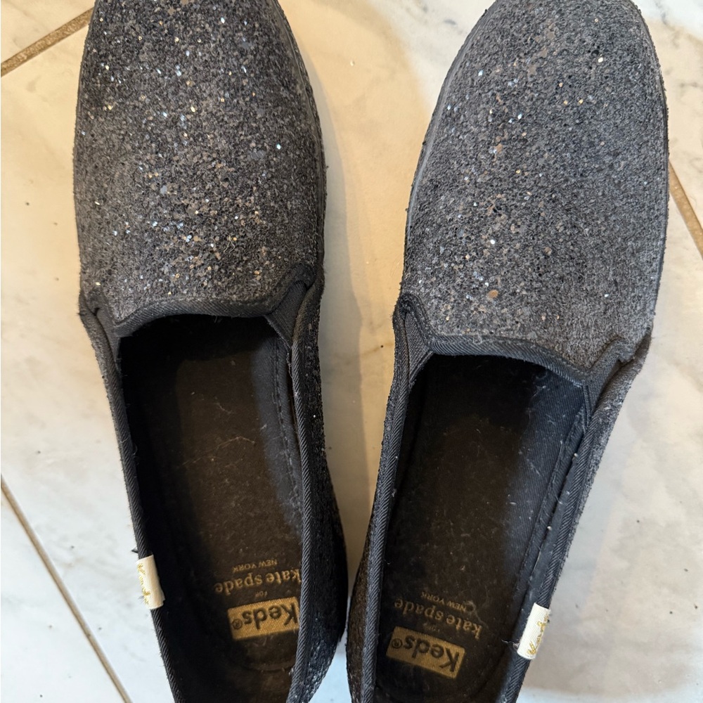 Keds/Kate Spade Black Slip-On Shoes